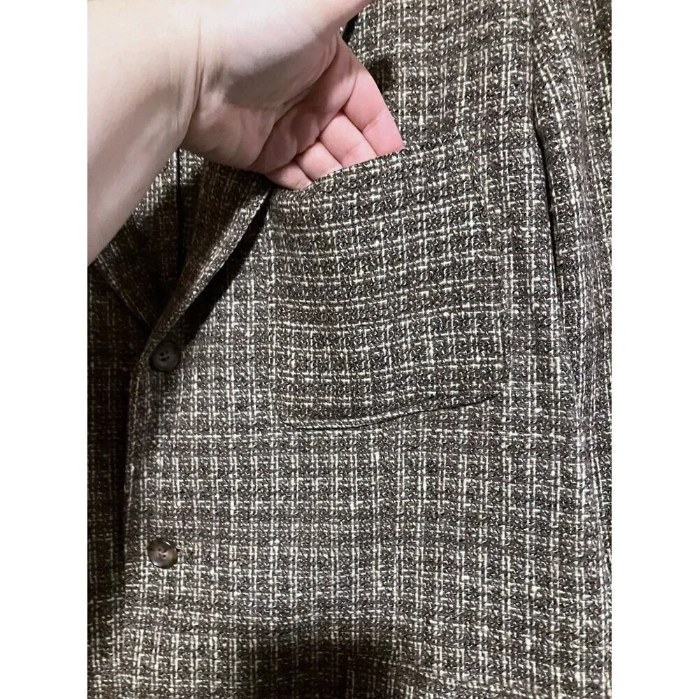 Vintage Joseph Horne Sport Coat XL Jacket Blazer Tweed Single Breasted
